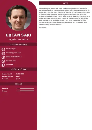 Pratisyen Hekim Cv Örnekleri cv indir